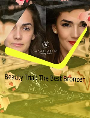 Bronzer before and after