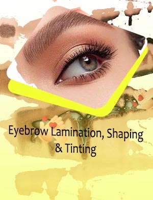 Eyebrow lamination and tint