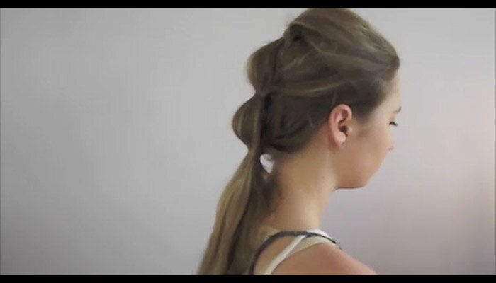 A Three-Tier Pony Awaits You If You Have Long Hair And Some Rubber-Bands