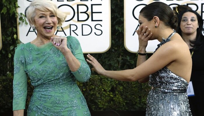 Helen Mirren and Mila Kunis Looking Great