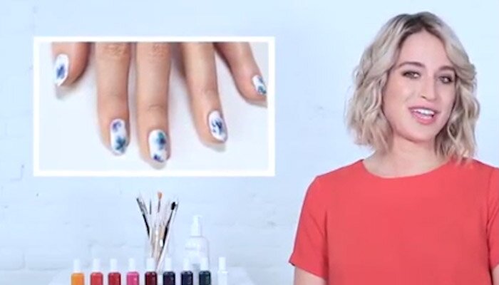 Beautiful Floral Nail Art