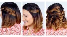 Three easy hairstyles for short hair